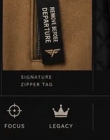 Signature zipper tag