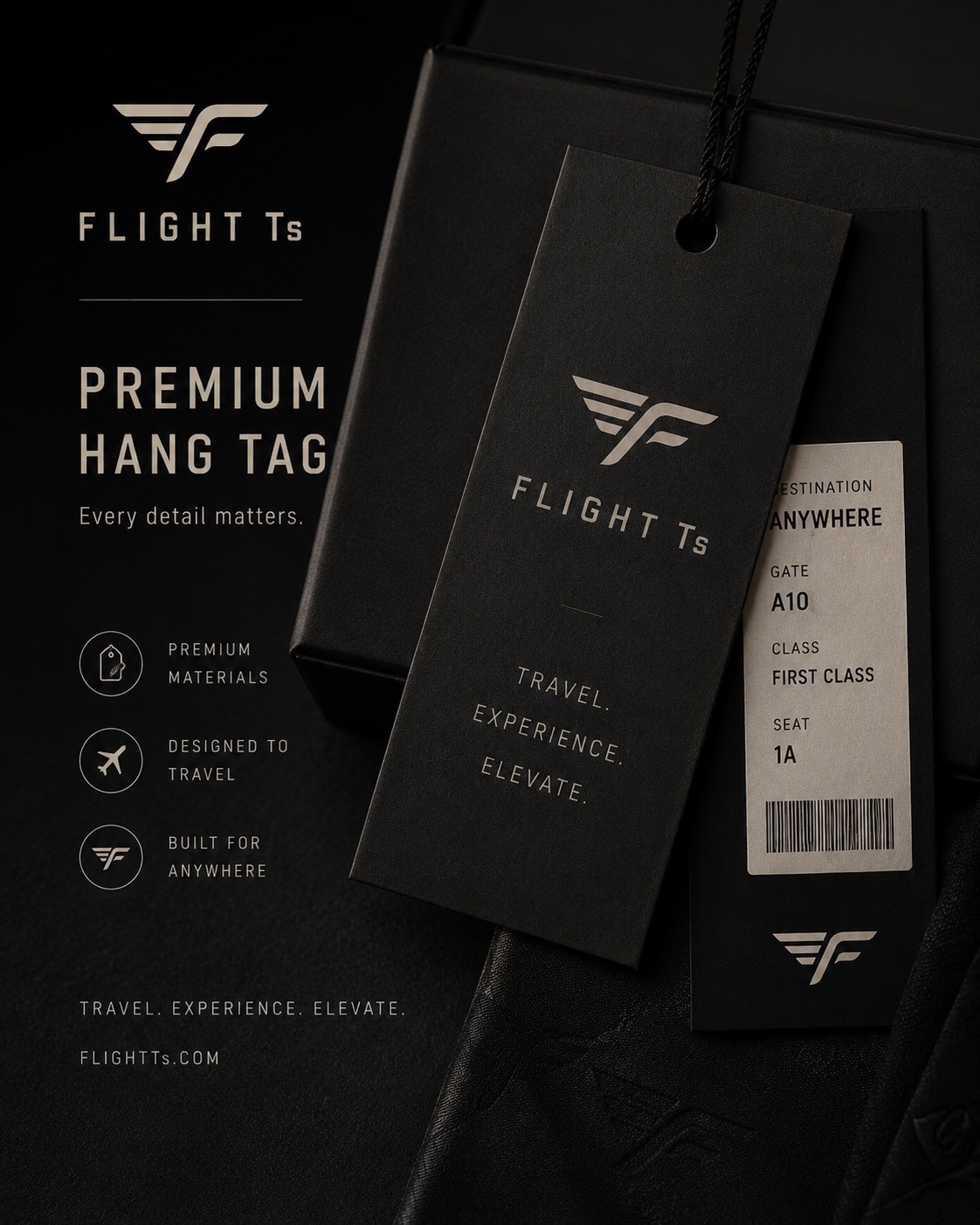 FLIGHT Ts premium hang tag